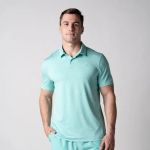 Áo Pickleball - Tennis Joola Men's Club Polo Tropic Tide Heather