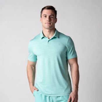 Áo Pickleball - Tennis Joola Men's Club Polo Tropic Tide Heather