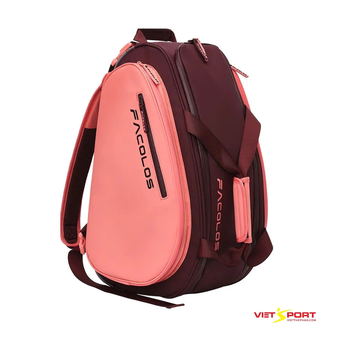 Balo Pickleball Facolos Apex Cam Hồng
