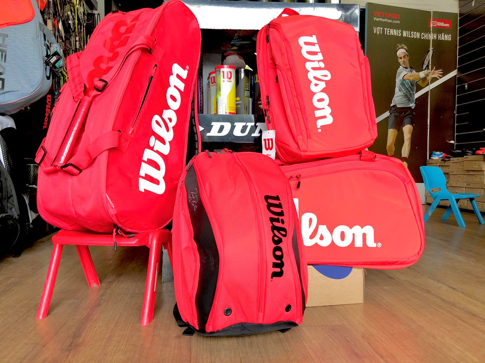 túi vợt tennis wilson