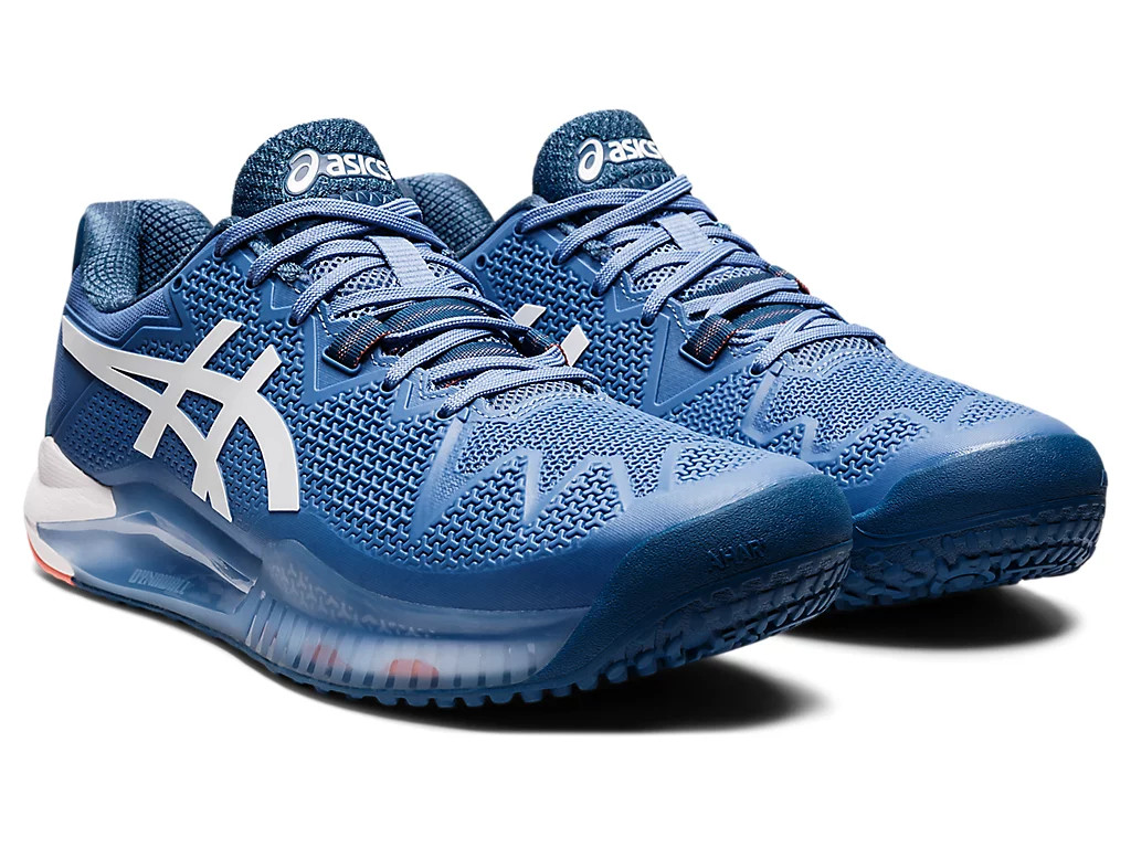 GIẦY TENNIS ASICS GEL RESOLUTION 8 BLUE HARMONY/WHITE MỚI